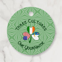 Azorean Irish American Shamrock Flag 