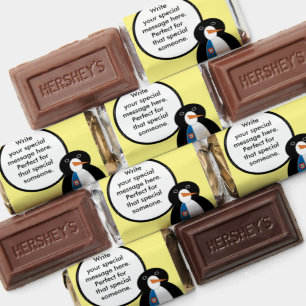 Azorean Talking Ms Penguin Personalized Hershey's Miniatures