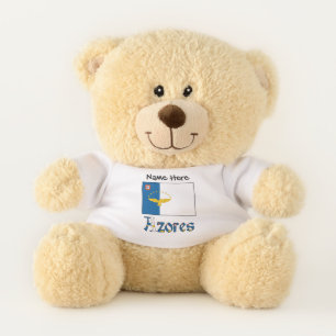 Azores Azorean Flag Personalized Teddy Bear