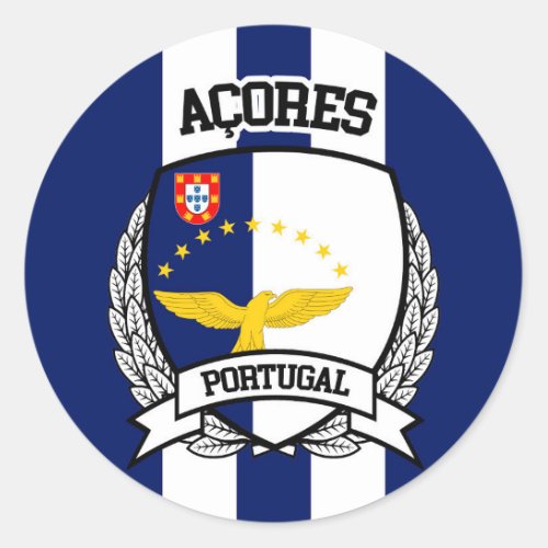 Azores Classic Round Sticker