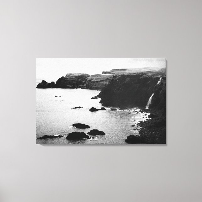 Azores coastal landscape canvas print (Front)