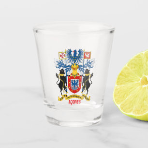Azores coat of arms shot glass