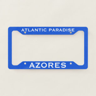 Azores Customizable License Plate Frame