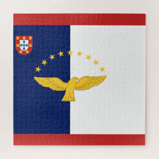 Azores Flag 11" x 14" Puzzle, 30 Oversize Pieces Jigsaw Puzzle