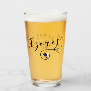 Azores Flag Heart, Portugal, Azorean Glass