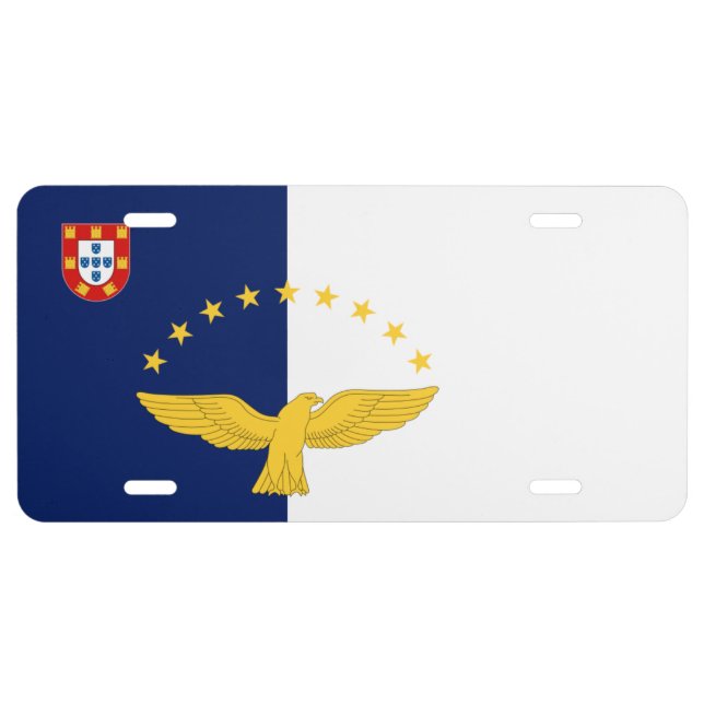 Azores - Flag License Plate (Front)