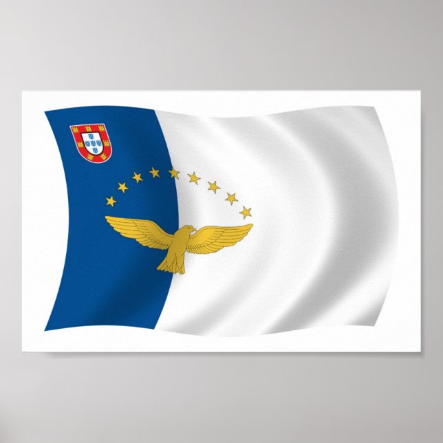 Azores Flag Poster Print (Front)