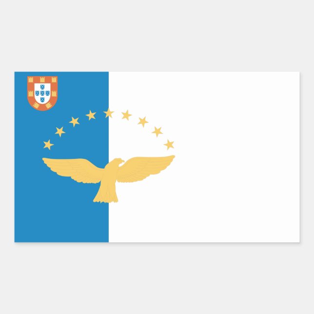 Azores Flag Rectangular Sticker (Front)