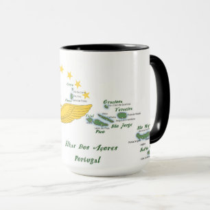 Azores folk art mug