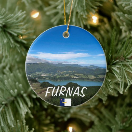 Azores Furnas Christmas Custom Ornament