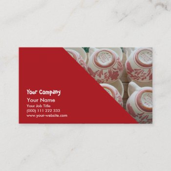 Azores Handpainted Pottery Business Card by gavila_pt at Zazzle