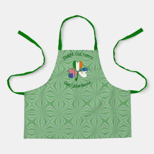 Azores Irish USA Flags Shamrock Personalized Kids Apron