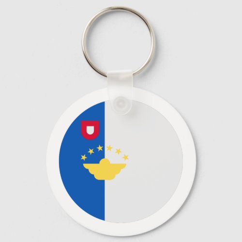 Azores Islands Flag Keychain