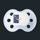 Azores islands flag pacifier<br><div class="desc">This product has an image of the flag of the Azores archipelago. Azores islands are an autonomous region of Portugal.</div>