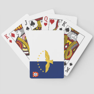 Azores islands flag poker cards