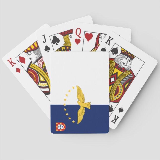 Azores islands flag poker cards (Back)