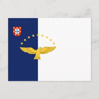 Azores islands flag Postcard