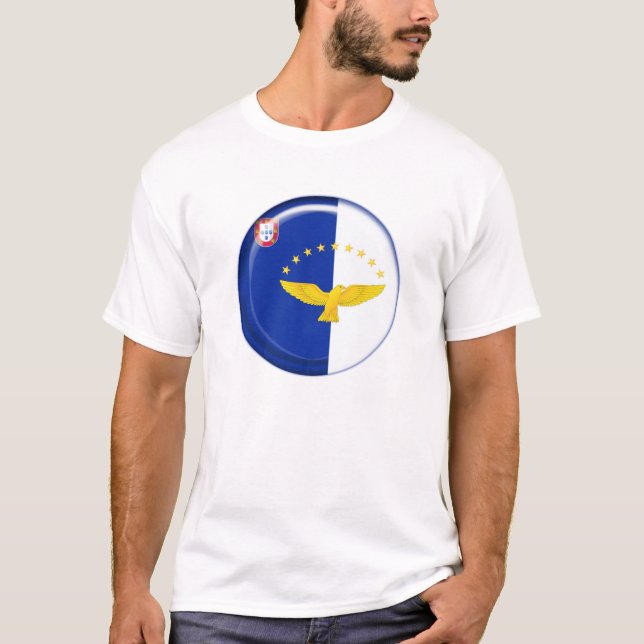 Azores islands flag T-Shirt (Front)