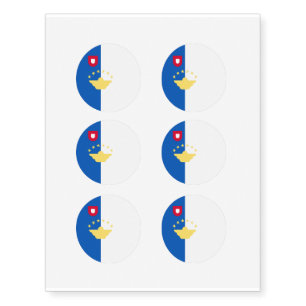 Azores Islands Flag Temporary Tattoos