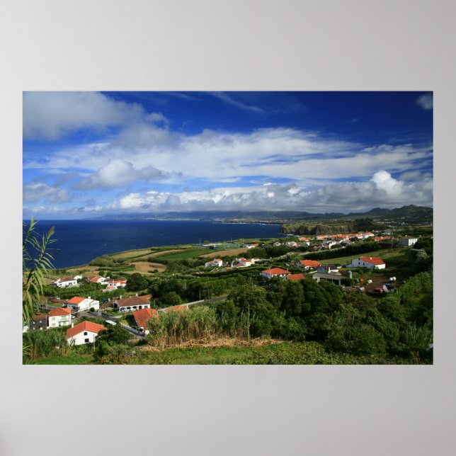 Azores islands landscape poster (Front)