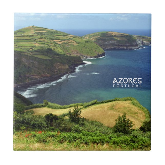 Azores islands photo, Portugal  Ceramic Tile (Front)