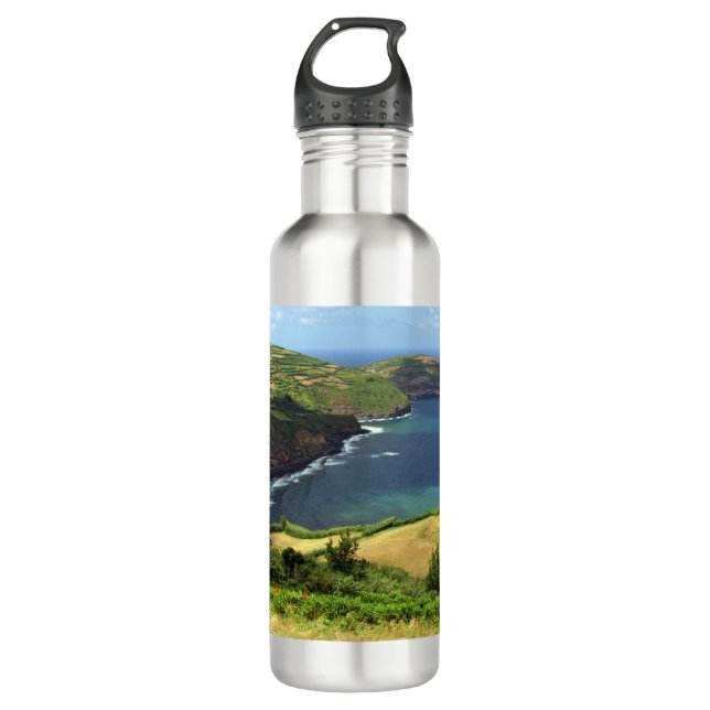 Azores islands photo, Portugal  Stainless Steel Water Bottle (Front)