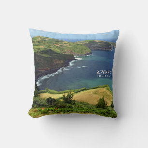 Azores islands photo, Portugal Throw Pillow