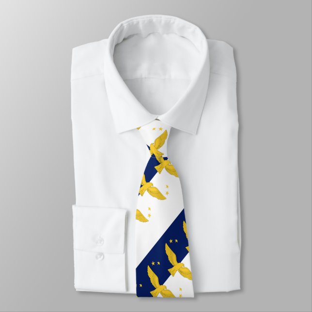 Azores islands, Portugal Neck Tie (Tied)