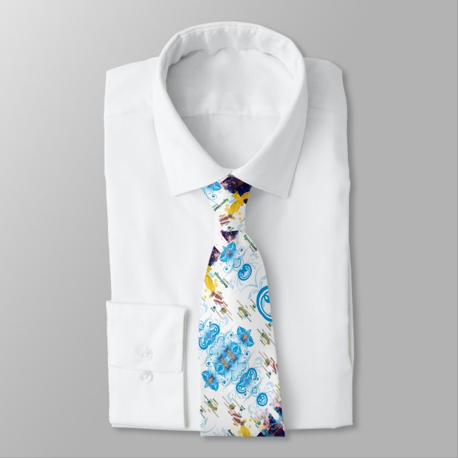 Azores islands, Portugal Neck Tie (Tied)