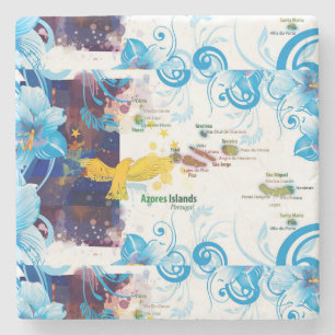 Azores islands, Portugal Stone Coaster