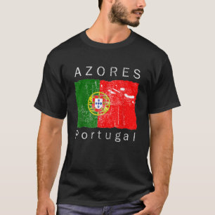 Azores Islands Portuguese Flag I Love Portugal 693 T-Shirt