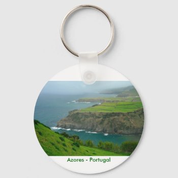 Azores Landscape Keychain by gavila_pt at Zazzle