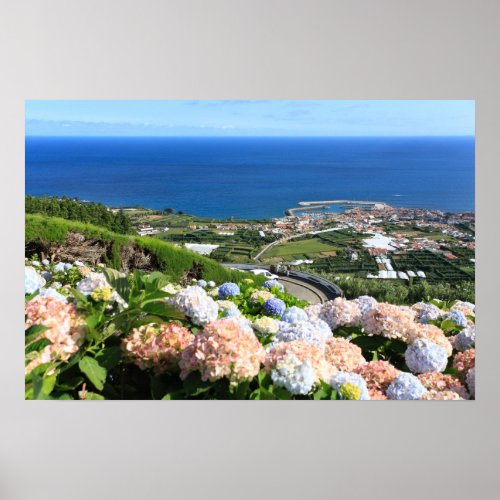 Azores landscape poster
