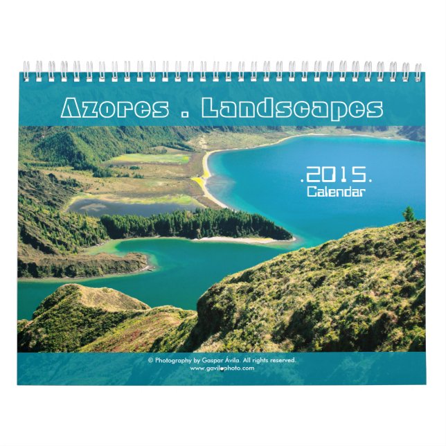 Azores Landscapes Photograpphy 2015 Calendar (Cover)