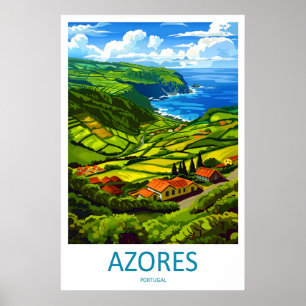 Azores National Vintage Park Poster Ski Travel