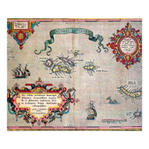 Azores Old Map - Vintage Sailing Exploration Photo Print