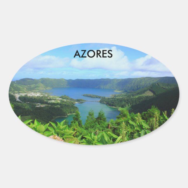 Azores Oval Sticker (Front)