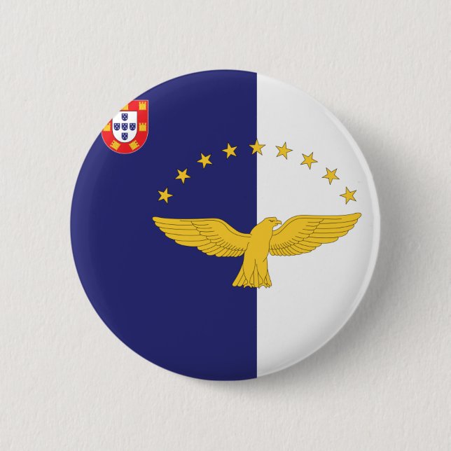 azores pinback button (Front)