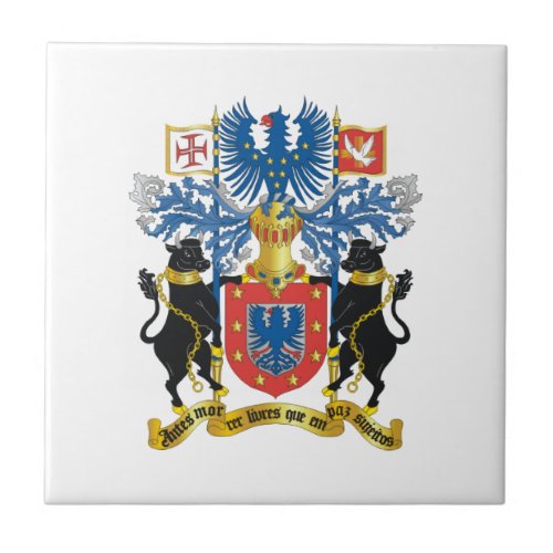 Azores Portugal Coat of Arms Tile