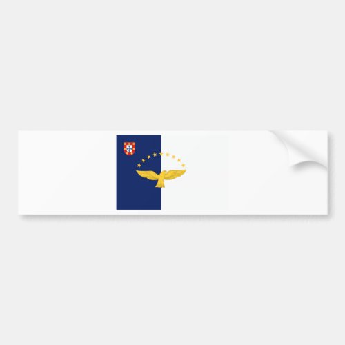 Azores Portugal Flag Bumper Sticker