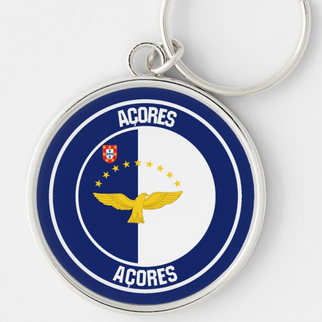 Azores Round Emblem Keychain (Front)