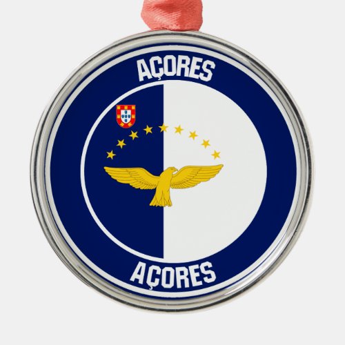 Azores Round Emblem Metal Ornament