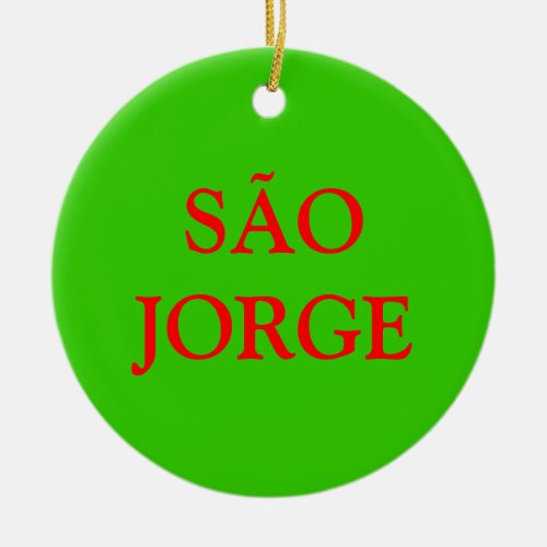 Azores_ SO JORGE Christmas Ornament