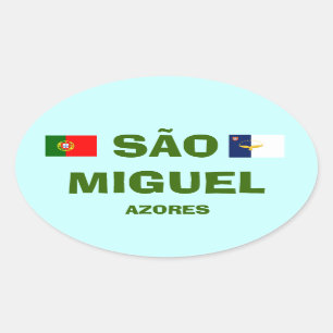 Azores - Sao Miguel Azores Oval Sticker