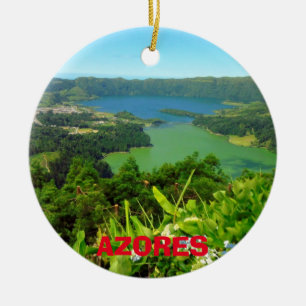 Azores Sete Cidades Christmas Ornament
