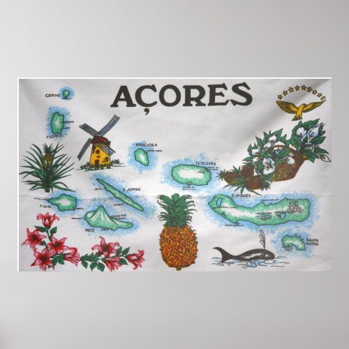 Azores souvenir poster