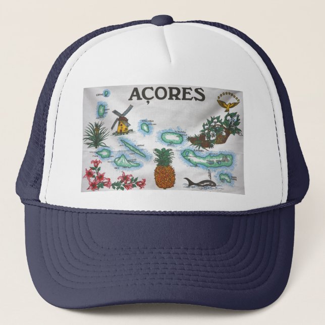 Azores souvenir trucker hat (Front)