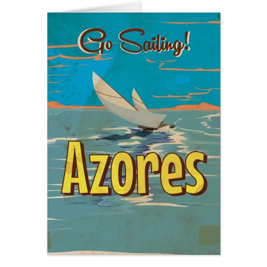 Azores vintage travel poster (Front)