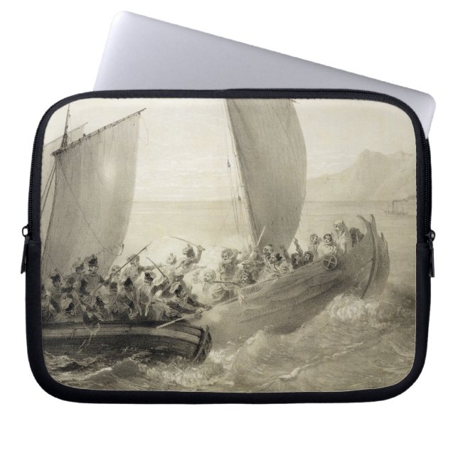 Azov Cossacks Boarding a Turkish Corsair full of C Laptop Sleeve (Front)
