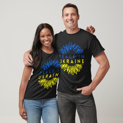 Azov Peace In Ukraine Sunflower _ Stand With Ukrai T_Shirt